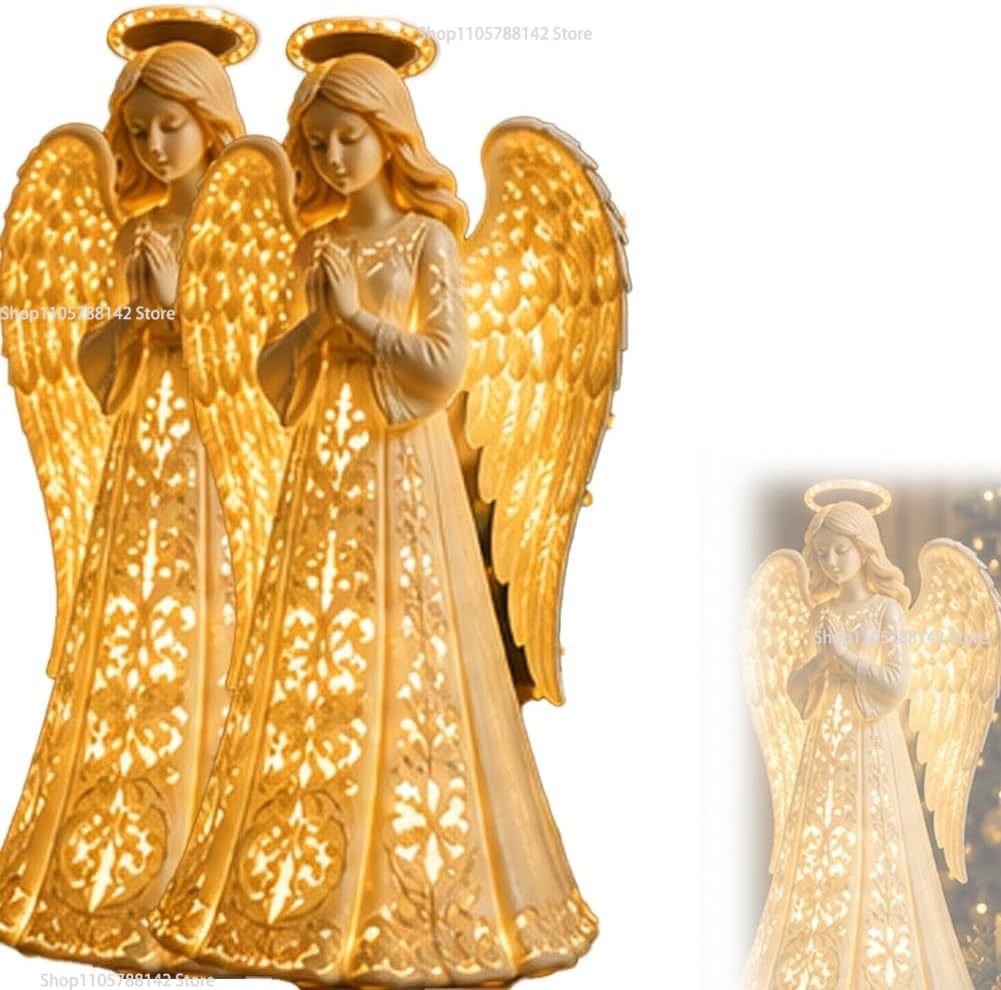Lighting Christmas Decor - Luce da parete con angelo di