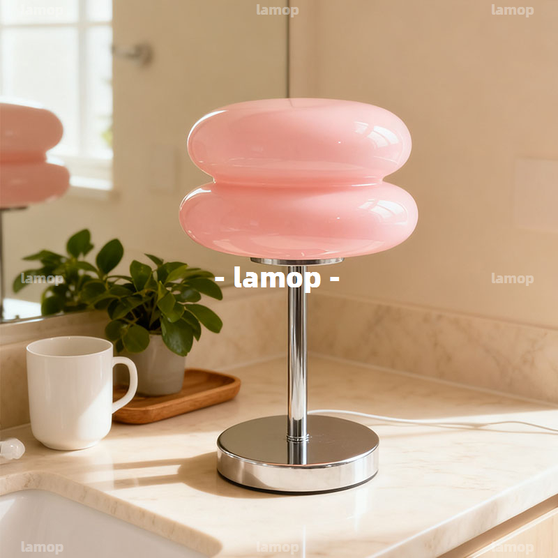 Decor Lighting Lamps - Lampada da Comodino Retrò Color Crema,